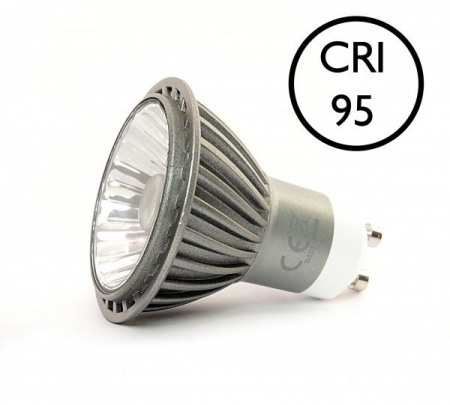 Lichtbronnen GU10 LEDSPOT 7W (=50W) DIMBAAR 230V NEUTRAAL WIT 3000K CRI95